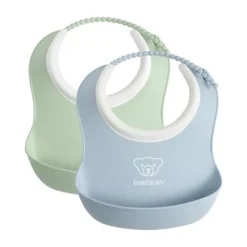 BabyBjörn Duo Slabbetje - Pastelgroen / Pastelblauw Discount