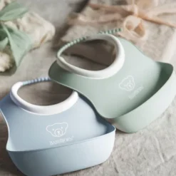 BabyBjörn Duo Slabbetje - Pastelgroen / Pastelblauw Discount