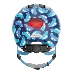 Abus Smiley 3.0 LED Helm Blue Car Mt. S Clearance