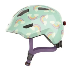 Abus Smiley 3.0 LED Helm Blue Rainbow Mt. M Clearance