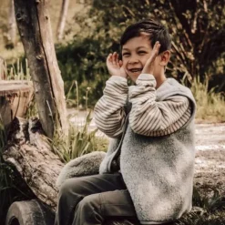 Alwero Gilet - Tyb Light Junior - Maat 92/98 - Grijs New