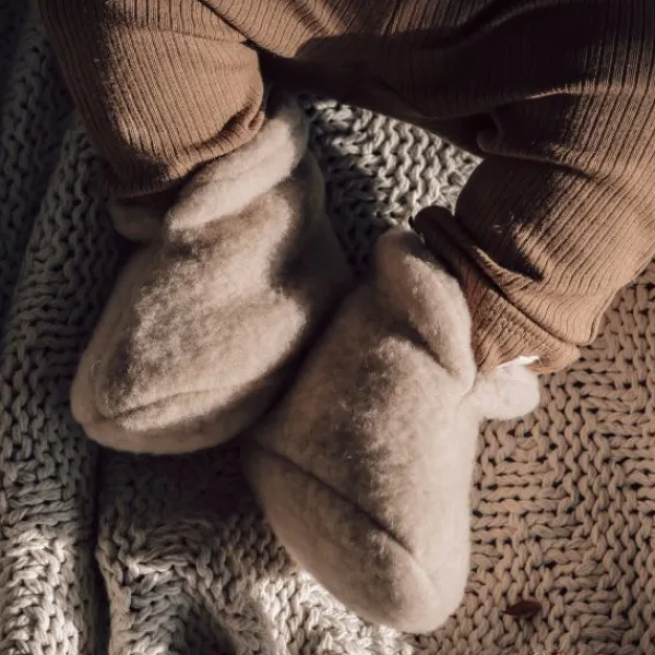 Alwero Newborn Slofjes – Merinowol - 0-3 Mnd Clearance