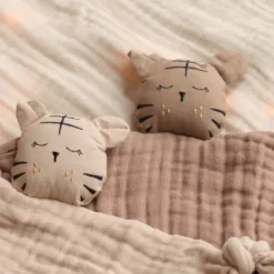 Baby Bello Toby The Tiger Knuffeldoekje - Toasted Almond Discount