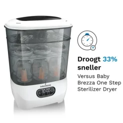 Baby Brezza Flessensterilisator & Droger Advanced - Wit Sale