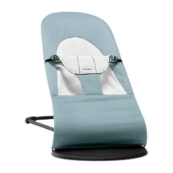 BabyBjörn Balance Soft Wipstoel – Geweven Jersey – Blauw Grijs Outlet