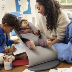 BabyBjörn Wipstoeltje Bliss - 3D Jersey - Zandgrijs Clearance