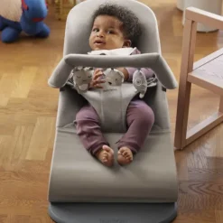 BabyBjörn Wipstoeltje Bliss - 3D Jersey - Zandgrijs Clearance