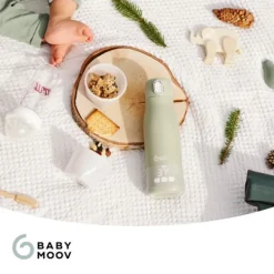 Babymoov Moov & Feed Flessenwarmer - Sand Groen New