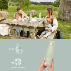 Babymoov Moov & Feed Flessenwarmer - Sand Groen New