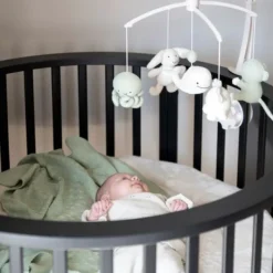 Baby's Only Animals Muziekmobiel - Laurel Green / Warm Linen Discount