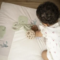 Baby's Only Boxkleed - Animals - 75x95 cm - Laurel Green/Warm Linen Hot