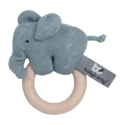 Baby's Only Classic Olifant Houten Rammelaar Stonegreen