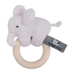 Baby's Only Classic Olifant Houten Rammelaar Stonegreen