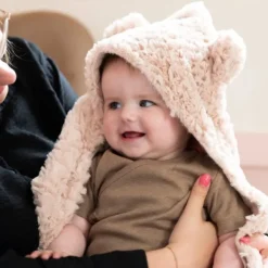 Baby's Only Snow Wikkeldeken Met Oortjes - Oud Roze