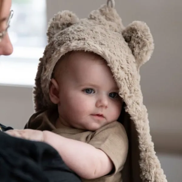 Baby's Only Snow Wikkeldeken Met Oortjes - Oud Roze