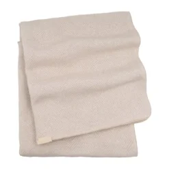 Bamboom Brushed Wiegdeken - 80x80 cm - Melange Sand Sale