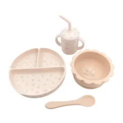 Bamboom Dinerset - Siliconen - Tulips Clearance