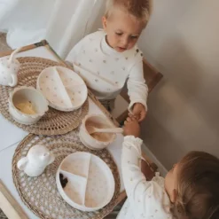 Bamboom Dinerset - Siliconen - Tulips Clearance