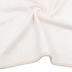 Bamboom Duo Bees Badcape + Washand – 75x75 cm – Off White Online