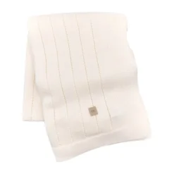 Bamboom Gestreept Wiegdeken - Zomer - Wit - 75 x 100 cm New