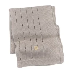 Bamboom Gestreept Wiegdeken - Zomer - Wit - 75 x 100 cm New