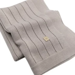 Bamboom Gestreept Wiegdeken - Zomer - Wit - 75 x 100 cm New