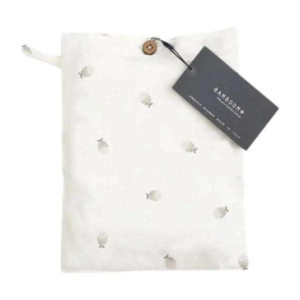 Bamboom Hydrofieldoek - 120x 120 cm - Fishes Discount