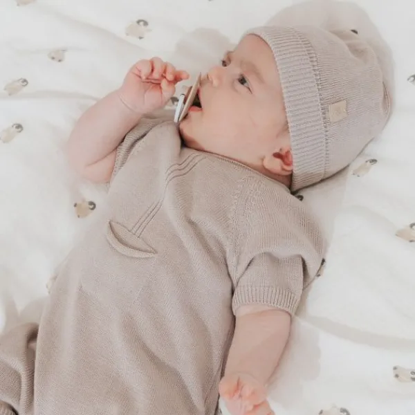 Bamboom Knitted Mutsje Camel New