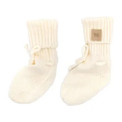 Bamboom Knitted Slofjes Wit Best