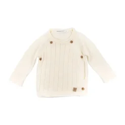 Bamboom Knitted Trui Met Overslag Wit 1 Mnd Discount