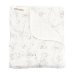 Bamboom Ledikantdeken Nuvola - Boomy's world Oyster grey - 100x150 cm