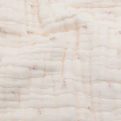 Bamboom Ledikantdeken Nuvola - Dubbelzijdig - Olives Pink Hot