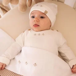 Bamboom Muts Bees - Cream - Maat S (0-4M) Online