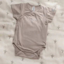 Bamboom Overslag Romper - Zand - 1 Mnd Discount