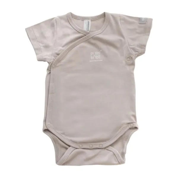 Bamboom Rompertje Korte Mouw - Sand - 9 Mnd Best