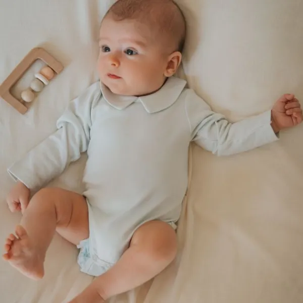 Bamboom Rompertje Lange Mouw - 3 Mnd - Light Blue New