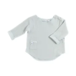 Bamboom T-shirt Lange Mouw Crème 1 Mnd