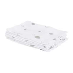 Basicline Bubble Monddoek Grey 3 Stuks Grijs New