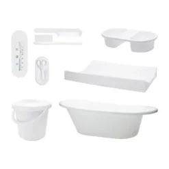 Bébé-Basics Badset 8-delig Wit Hot