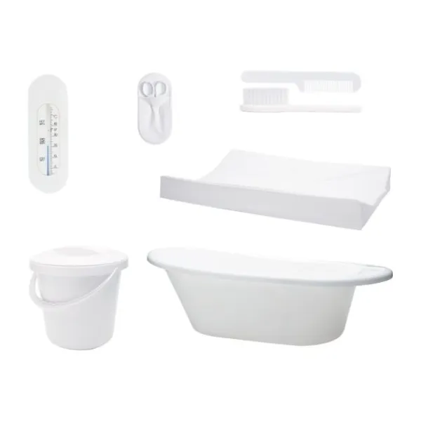 Bébé-Basics Badset 7-delig Wit