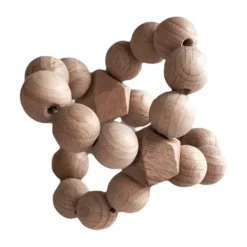 BEZISA Wooden Basics Crossball Natural Discount
