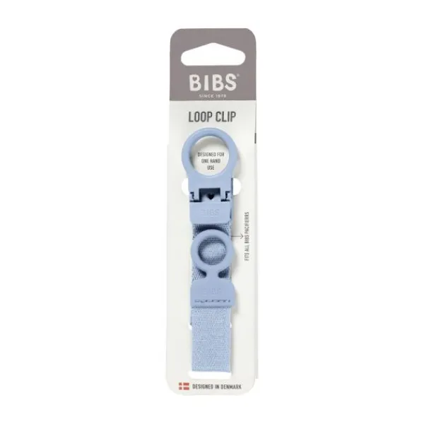BIBS Clip Loop Speenkoord - Dusty Blue Outlet