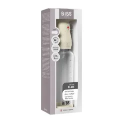 BIBS Fles - Medium Flow - 240 ml - Silicone/Glas - Ivory Discount