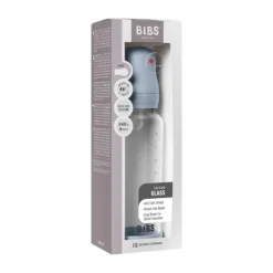 BIBS Fles - Medium Flow - 240 ml - Silicone/Glas - Ivory Discount