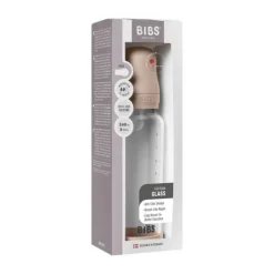 BIBS Fles - Medium Flow - 240 ml - Silicone/Glas - Ivory Discount