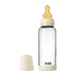 BIBS Fles - Medium Flow - 240 ml - Glas/Latex - Ivory Sale