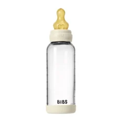 BIBS Fles - Medium Flow - 240 ml - Glas/Latex - Ivory Sale
