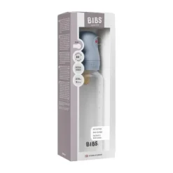Bibs Fles - Medium Flow - 270 ml - Latex - Baby Blue