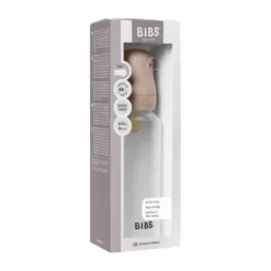 Bibs Fles - Medium Flow - 270 ml - Latex - Baby Blue