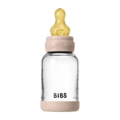 BIBS Fles - Slow Flow - 120 ml - Glas/Latex - Ivory Sale
